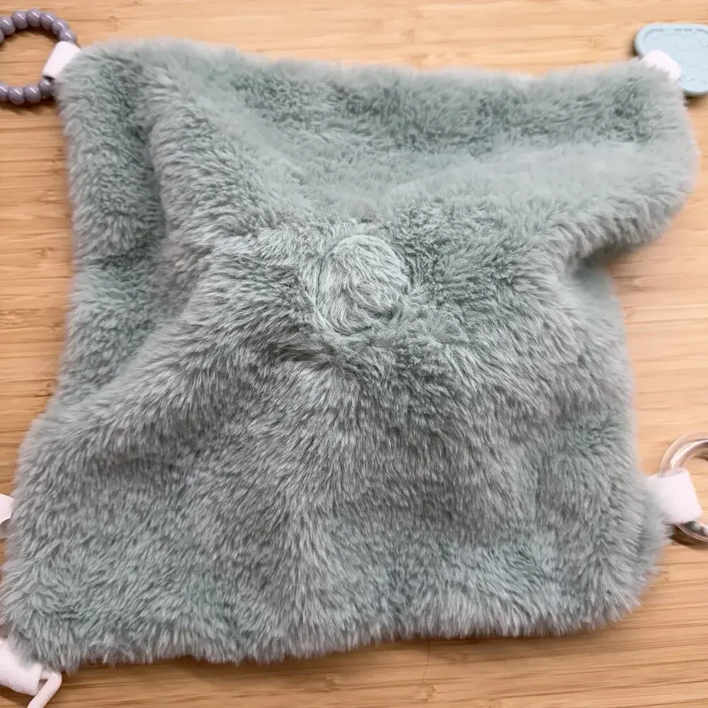 Dream Gro Elephant Lovey Mint Green Security Blanket Activity Teether